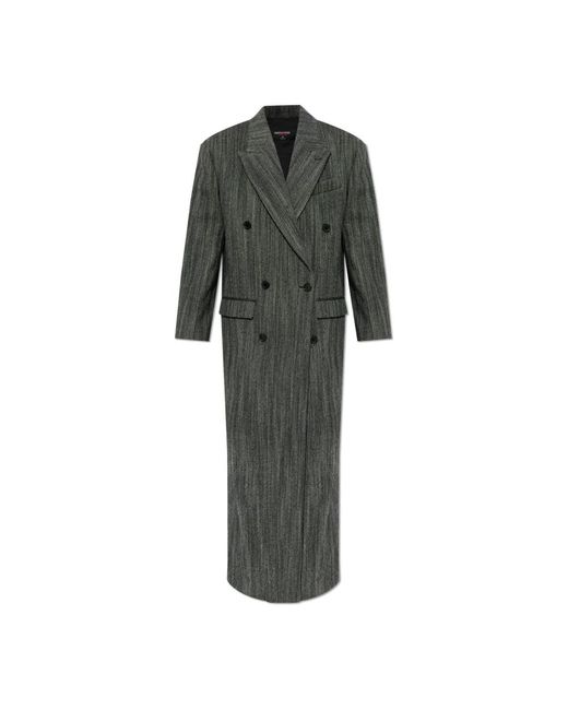 Double-Breasted Coats di DSquared² in Gray