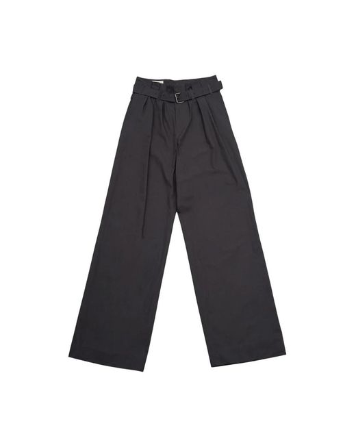 Dries Van Noten Gray Wide Trousers for men