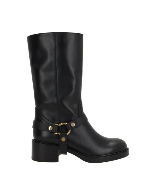 Chloé Black High Boots