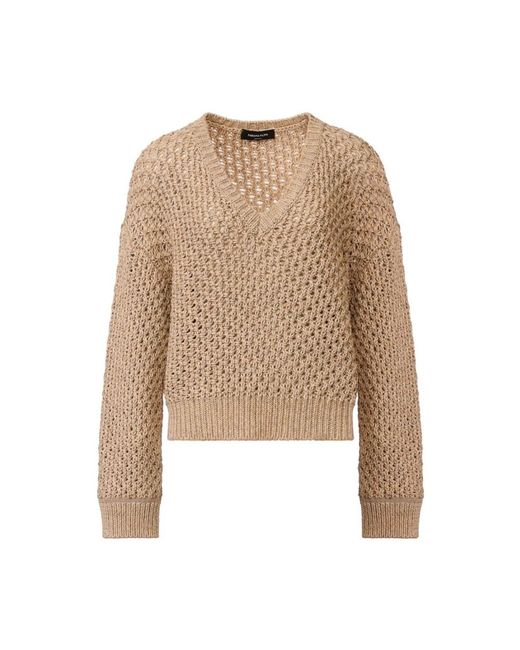 Fabiana Filippi Natural V-Neck Knitwear