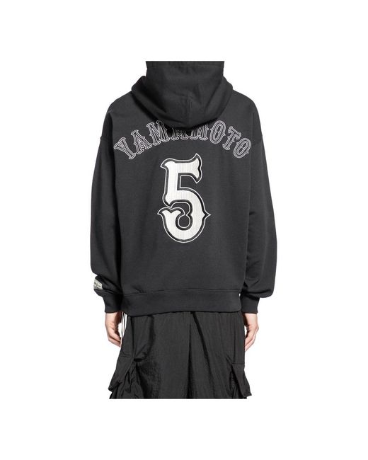 Y-3 Black Hoodies for men