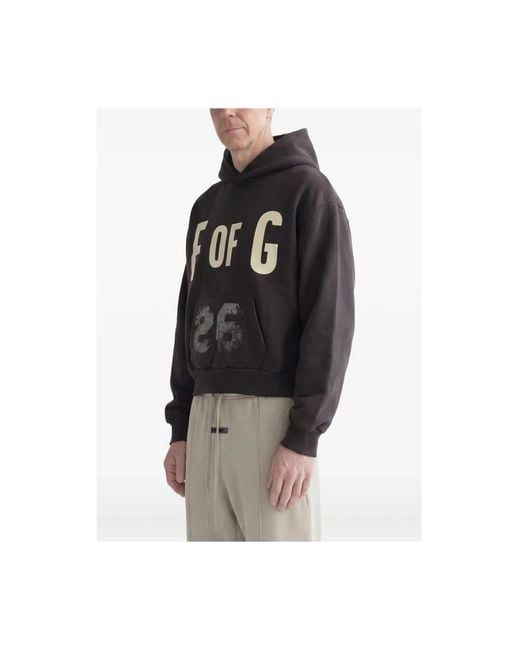 Fear Of God Black Hoodies for men