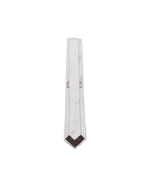 Canali Ties in het White voor heren