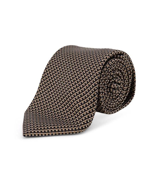 Tom Ford Micro-Pattern Das in het Black voor heren