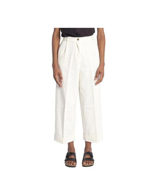 Momoní White Wide Trousers