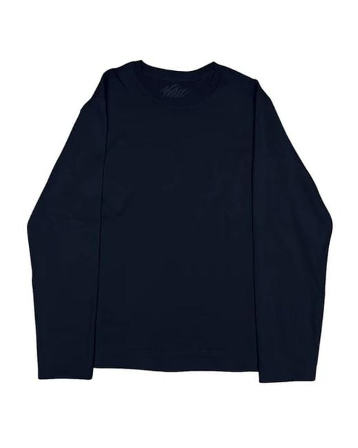 Bl'ker Blue Long Sleeve T-Shirts for men