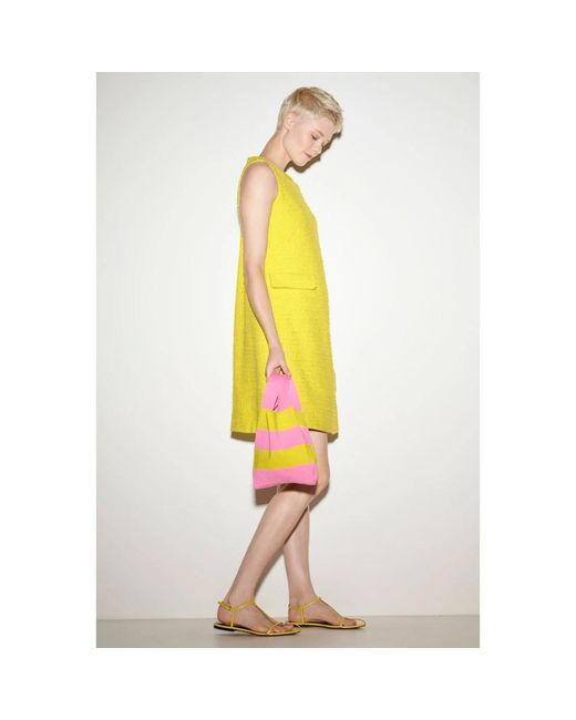 Luisa Cerano Yellow 60er jahre stil zitronengelbes kleid