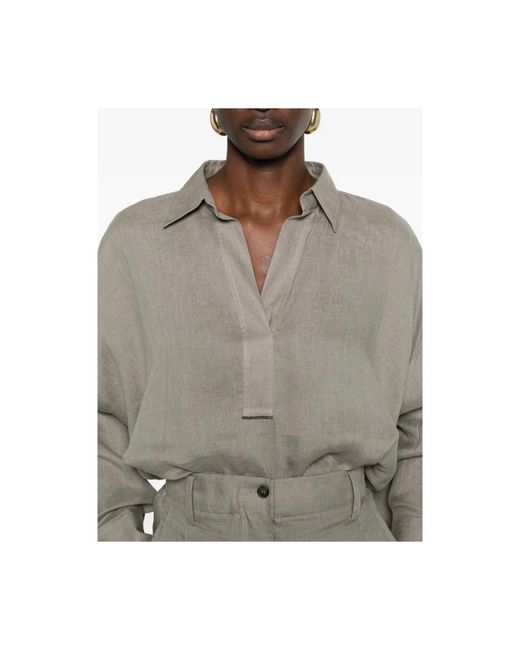 Brunello Cucinelli Gray Polo Shirts