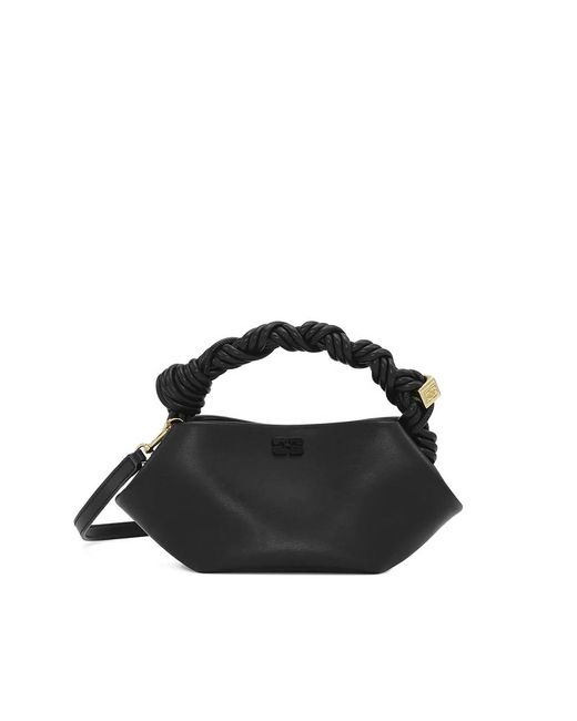 Handbags Ganni de color Black
