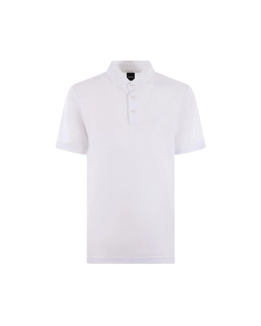 T-shirt classica di Boss in White da Uomo