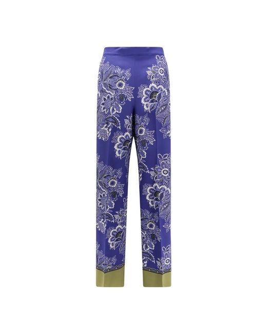Etro Blue Wide Trousers