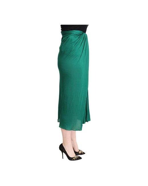 Dolce & Gabbana Green Midi Skirts
