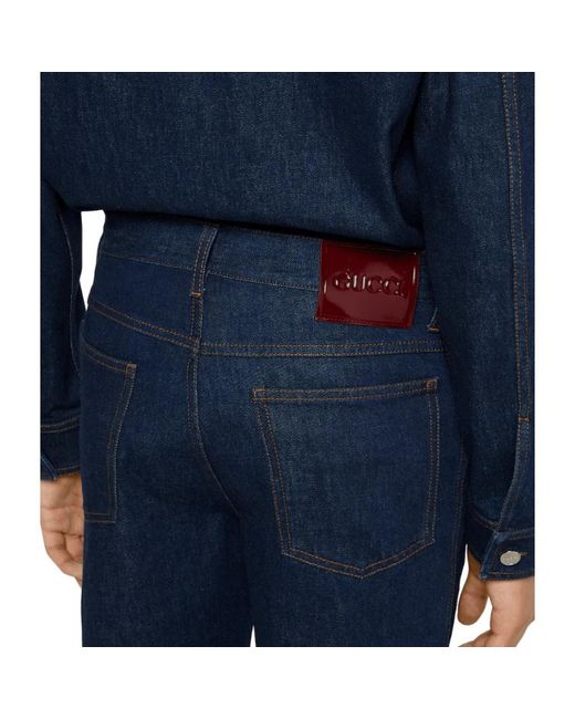 Gucci Blue Straight Jeans for men