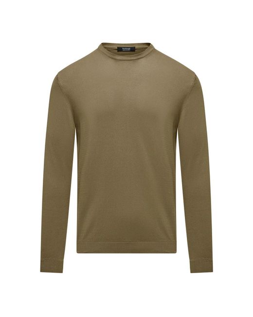 Bomboogie Girocollo Basic Jumper in het Green voor heren
