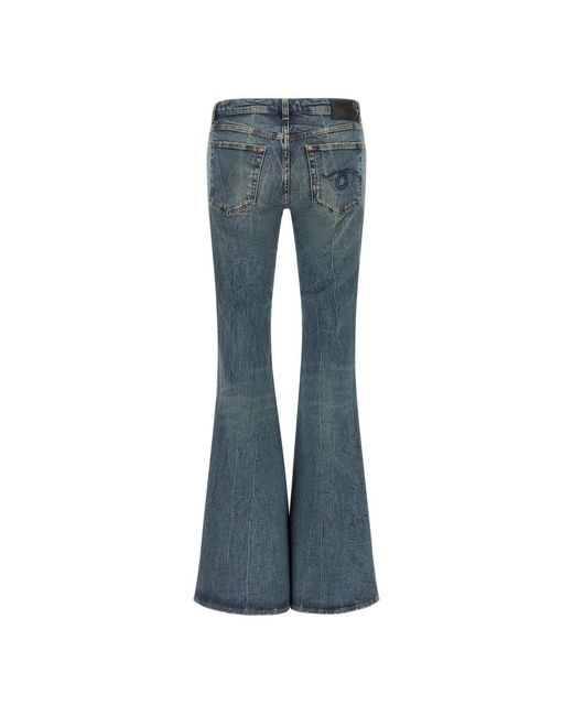 Flared Jeans R13 de color Blue