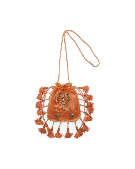 Maliparmi Orange Clutches