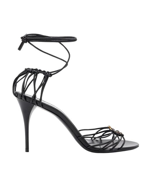 Sandals Saint Laurent de color Black