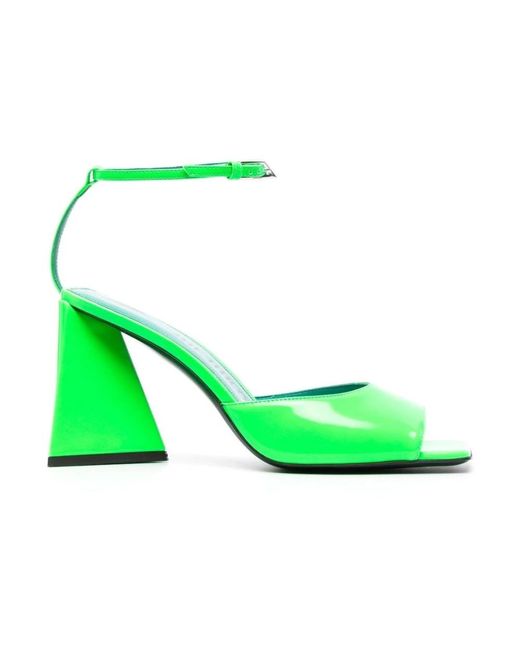 The Attico Green High Heel Sandals