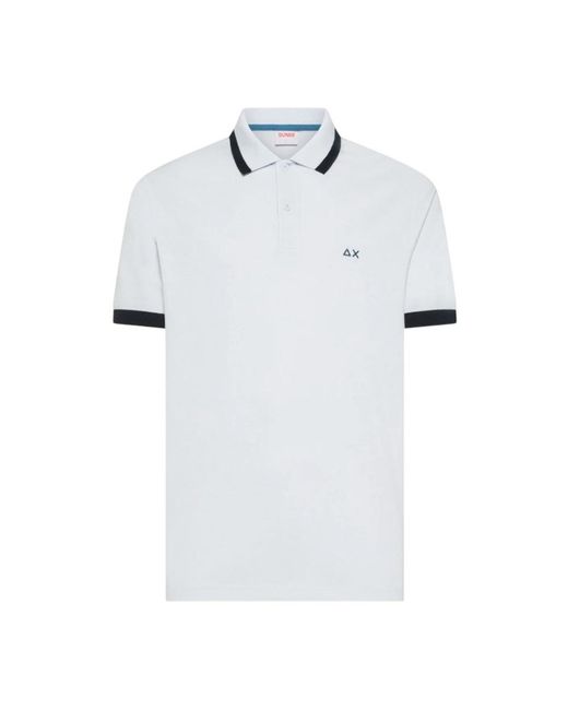 Sun 68 White Polo Shirts for men