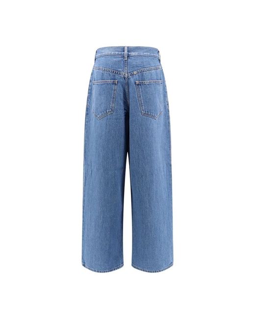 Givenchy Blue Blaue Jeans Niedrige Taille Reißverschluss