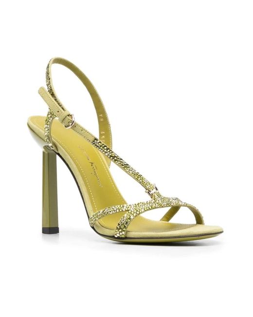 Ferragamo Metallic High Heel Sandals