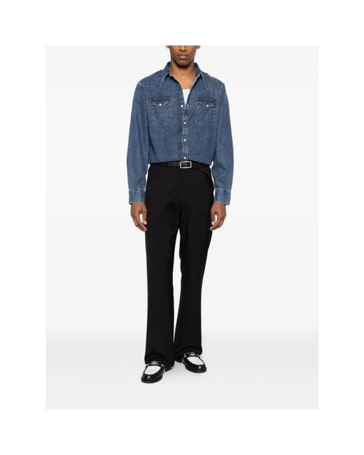 Levi's Blue Denim Shirts for men