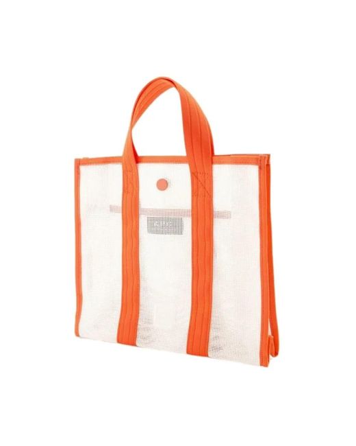 A.P.C. Red Tote Bags