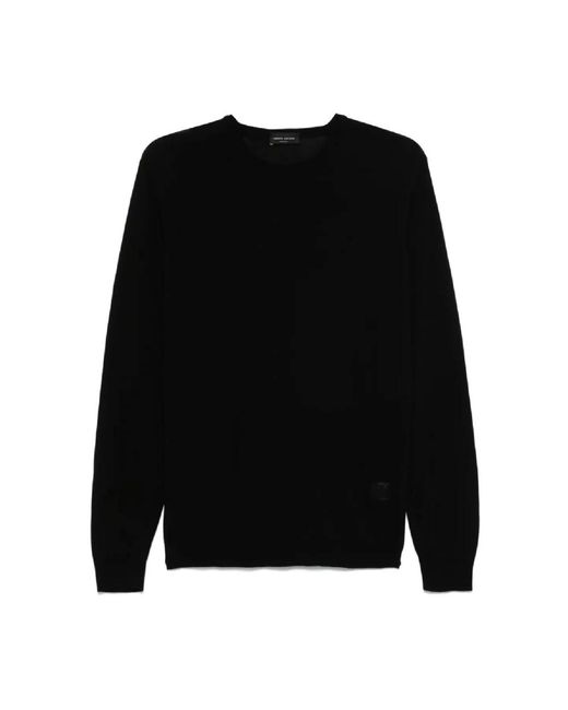 Roberto Collina Black Round-Neck Knitwear for men