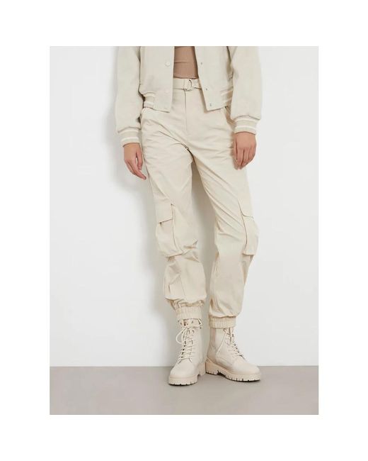 Guess Natural Straight Trousers