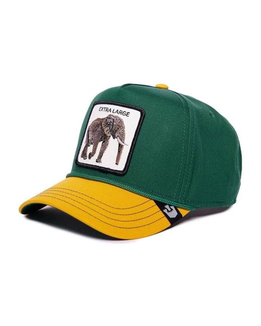 Goorin Bros Green Canvas Drop Trucker Cap Grün