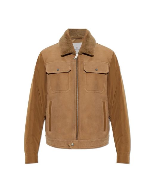 Down Jackets Moncler pour homme en coloris Brown