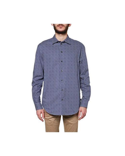 Armani Blue Casual Shirts for men