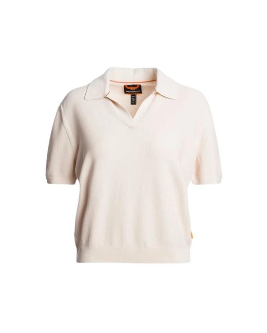 Parajumpers White Polo Shirts