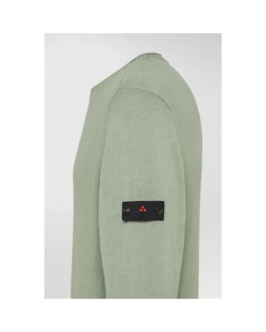 Peuterey Green Round-Neck Knitwear for men
