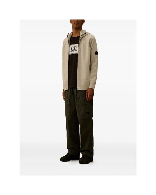 C P Company Natural Zip-Throughs for men