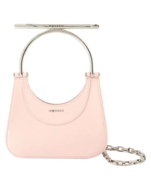 Handbags Alexander McQueen de color Pink