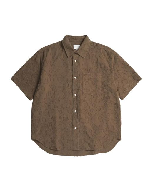 Norse Projects Brown Short Sleeve Shirts for men