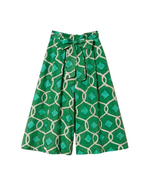 Falda verde línea ancha gráfica Twin Set de color Green