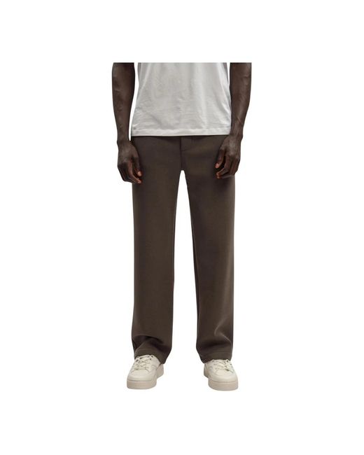 Emporio Armani Gray Straight Trousers for men