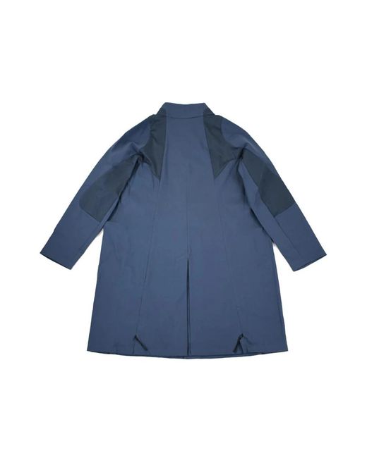 J.L-A.L Jassen ,Blauw ,Blauwe Split Trench Jas in het Blue voor heren