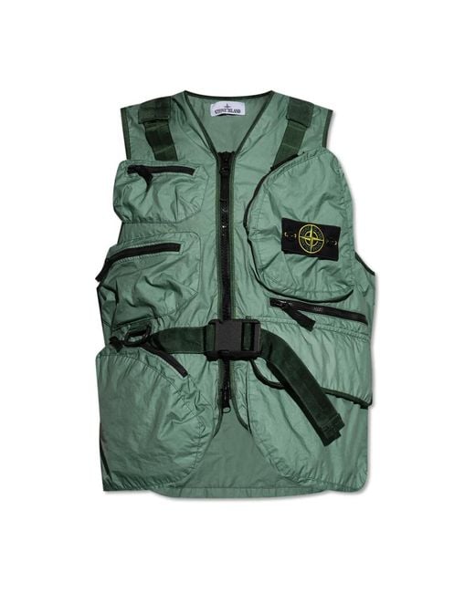 Stone Island Vests in het Green voor heren