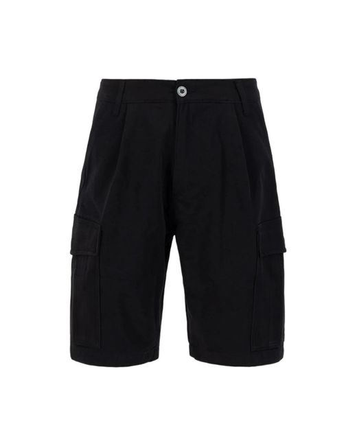 Alpha Industries Black Casual Shorts for men
