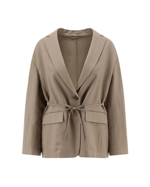 Brunello Cucinelli Brown Blazers