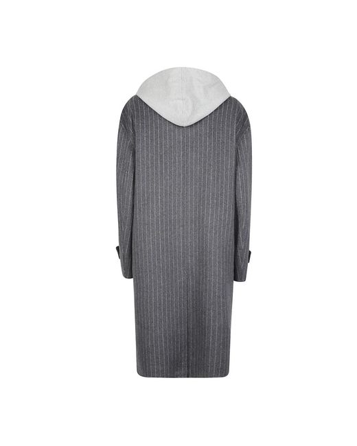 Patrizia Pepe Gray Double-Breasted Coats