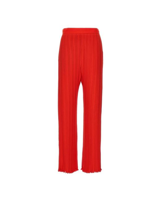 Lanvin Red Wide Trousers