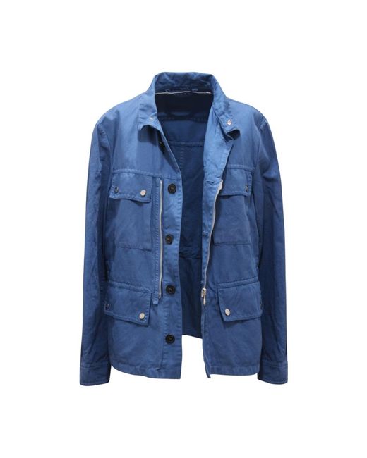 Peuterey Jassen ,Blauw ,Katoen Light Jacket in het Blue voor heren