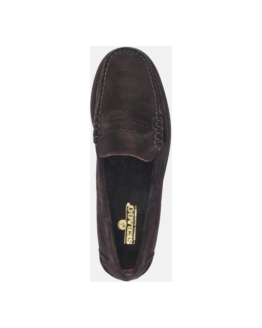 Loafers di Sebago in Black da Uomo