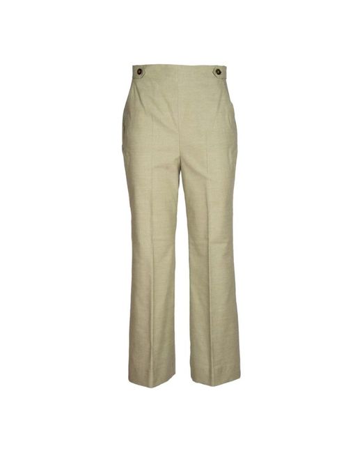 iBlues Green Straight Trousers