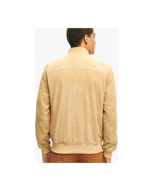 Brooks Brothers Metallic Leather Jackets for men