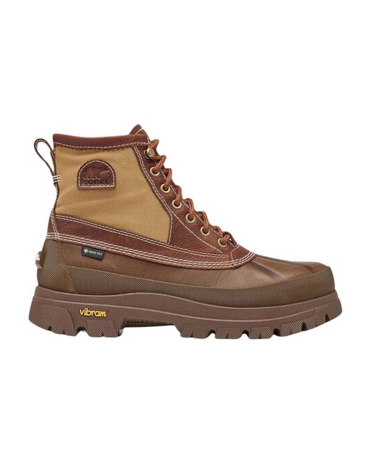 Neighborhood Brown Lace-Up Boots for men